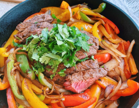 Rink Side Recipe: Steak Fajita Skillet