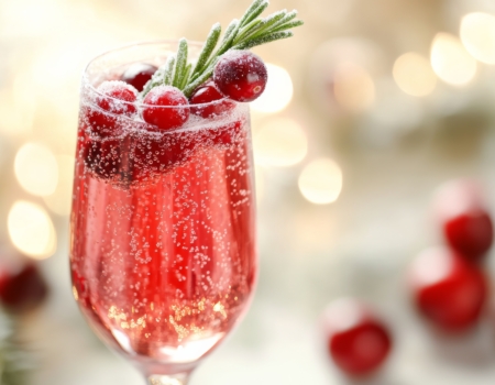 Cran-Rosemary and Cloves Mocktail